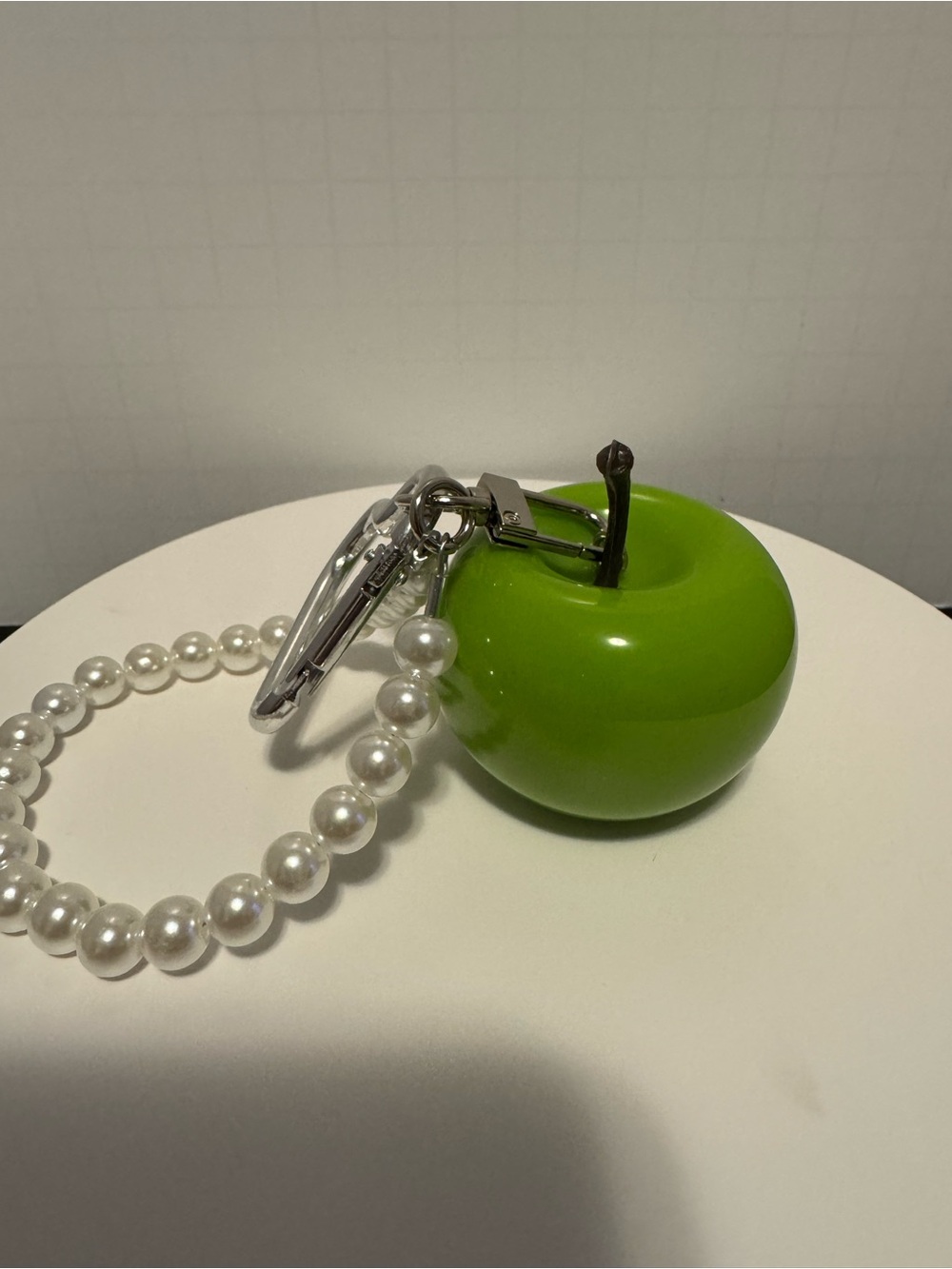 Green Apple Pearl Keychain - Accessories